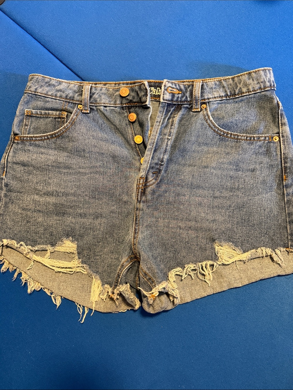 wild fable Light Blue Distressed Denim Shorts
